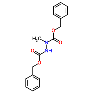 1-甲基-1,2-肼基二羧酸二苄酯结构式_6002-83-1结构式