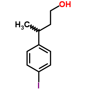 3-(p-碘苯基)-1-丁醇结构式_60075-81-2结构式