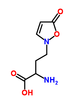 2-(3-氨基-3-羧基丙基)异噁唑啉-5-酮结构式_60102-46-7结构式