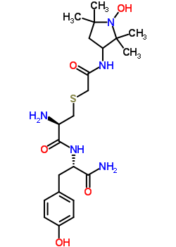 S-(((3-(2,2,5,5-四甲基吡咯烷-1-氧基)氨基)羰基)甲基)-L-半胱氨酰-L-酪氨酰胺结构式_60112-10-9结构式