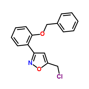 3-(2-Benzyloxy-phenyl)-5-chloromethyl-isoxazole Structure,601519-76-0Structure