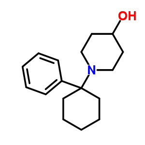 1-(1-苯基环己基)-4-羟基哌啶结构式_60232-85-1结构式