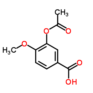 3-(乙酰基氧基)-4-甲氧基苯甲酸结构式_60444-56-6结构式