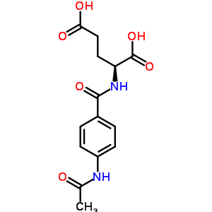 4-乙酰氨基苯甲酰基谷氨酸结构式_60474-41-1结构式