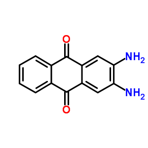 2,3-二氨基-9,10-蒽二酮结构式_605-22-1结构式