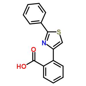 2-(2-苯基-1,3-噻唑-4-基)苯羧酸结构式_60510-56-7结构式