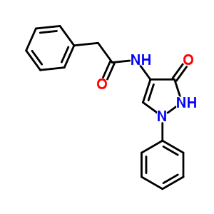 2-苯基-4-苯基乙酰氨-3-吡唑烷-5酮结构式_60588-53-6结构式