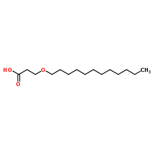 3-(十二基氧基)-丙酸结构式_6064-81-9结构式