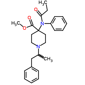 1-(1-Methyl-2-phenylethyl)-4-[(1-oxopropyl)phenylamino]-4-piperidinecarboxylic acid methyl ester Structure,60645-02-5Structure