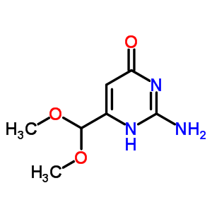2-氨基-6-(二甲氧基甲基)-1H-嘧啶-4-酮结构式_60656-61-3结构式