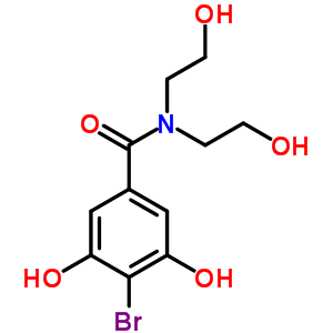 4-Bromo-3,5-dihydroxy-n,n-bis(2-hydroxyethyl)benzamide Structure,60679-72-3Structure