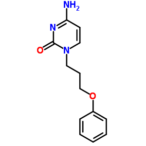 4-氨基-1-(3-苯氧基丙基)嘧啶-2-酮结构式_60722-56-7结构式
