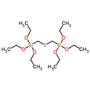 Bis(triethoxysilylmethyl) sulfide Structure,60764-85-4Structure