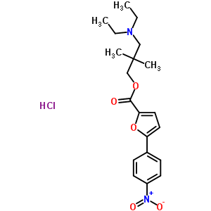 (3-Diethylamino-2,2-dimethyl-propyl) 5-(4-nitrophenyl)furan-2-carboxylate hydrochloride Structure,60766-34-9Structure