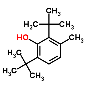 2,6-双(1,1-二甲基乙基)-3-甲基-苯酚结构式_608-49-1结构式