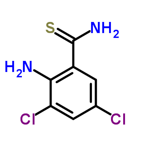 2-氨基-3,5-二氯-苯硫代甲酰胺结构式_60878-01-5结构式