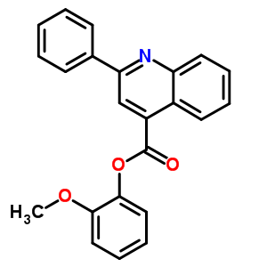 2-甲氧基-2-苯基-喹啉-4-羧酸苯酯结构式_60883-69-4结构式