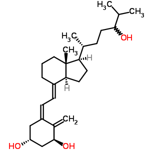 1 alpha,24-二羟基维生素 D3结构式_60965-80-2结构式