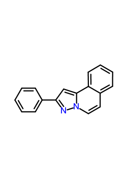 2-苯基吡唑并[5,1-a]异喹啉结构式_61001-36-3结构式