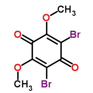 2,5-Cyclohexadiene-1,4-dione,2,6-dibromo-3,5-dimethoxy- Structure,61014-67-3Structure