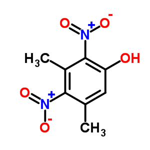 3,5-二甲基-2,4-二硝基-苯酚结构式_61019-01-0结构式