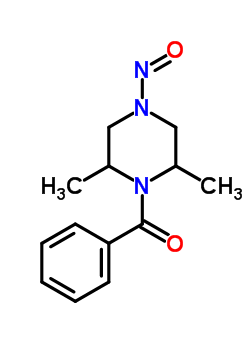 4-Benzoyl-3,5-dimethyl n-nitrosopiperazine Structure,61034-40-0Structure