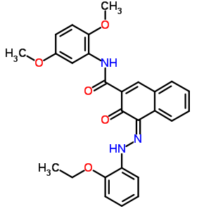 N-(2,5-dimethoxyphenyl)-4-[(2-ethoxyphenyl)azo]-3-hydroxy-2-naphthalenecarboxamide Structure,61050-19-9Structure
