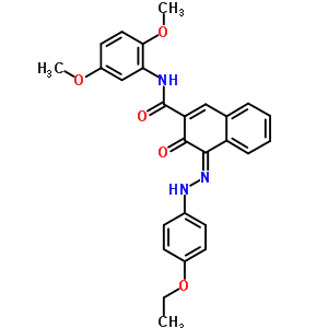 N-(2,5-dimethoxyphenyl)-4-[(4-ethoxyphenyl)azo]-3-hydroxy-2-naphthalenecarboxamide Structure,61050-22-4Structure