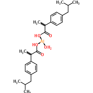 Hydroxybis[[2-(p-isobutylphenyl)propionyl ]oxy]aluminum Structure,61054-06-6Structure