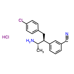 3-[(1S,2S)-2-氨基-1-[(4-氯苯基)甲基]丙基]-苯甲腈盐酸盐(1:1)结构式_610791-48-5结构式