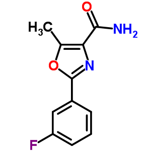 2-(M-fluorophenyl)-5-methyloxazole-4-carboxamide Structure,61152-07-6Structure