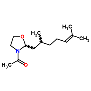 3-Acetyl-2-(2,6-dimethyl-5-heptenyl)oxazolidine Structure,61168-60-3Structure