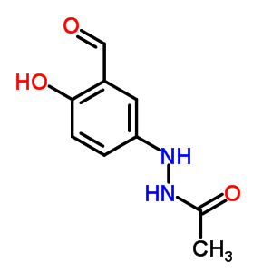 N-(3-甲酰基-4-羟基苯基)乙酸肼结构式_61172-42-7结构式