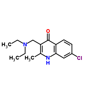 7-氯-3-(二乙基氨基甲基)-2-甲基-1H-喹啉-4-酮结构式_61342-96-9结构式