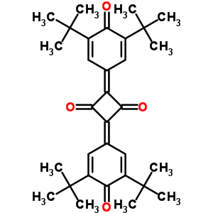 2,4-Bis(3,5-ditert-butyl-4-oxo-2,5-cyclohexadien-1-ylidene)cyclobutane-1,3-dione Structure,61377-20-6Structure