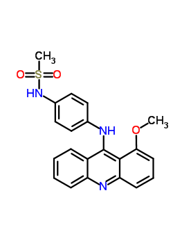 N-[4-(1-methoxy-9-acridinylamino)phenyl ]methanesulfonamide Structure,61417-04-7Structure