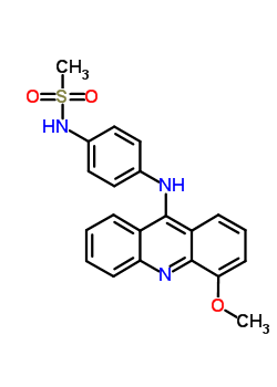 N-[4-[(4-methoxy-9-acridinyl)amino]phenyl ]methanesulfonamide Structure,61417-05-8Structure