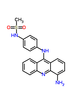 N-[4-[(4-amino-9-acridinyl)amino]phenyl ]methanesulfonamide Structure,61417-07-0Structure