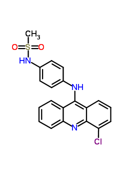N-[4-[(3-chloro-9-acridinyl)amino]phenyl ]methanesulfonamide Structure,61417-08-1Structure