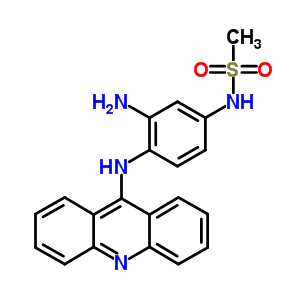 N-[3-amino-4-[(acridine-9-yl)amino]phenyl ]methanesulfonamide Structure,61417-10-5Structure