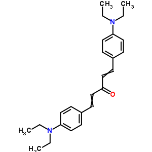 1,5-Bis[4-(diethylamino)phenyl ]-1,4-pentadiene-3-one Structure,61445-93-0Structure
