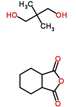 六氢-1,3-异苯并呋喃二酮与2,2-二甲基-1,3-丙二醇的聚合物结构式_61505-09-7结构式
