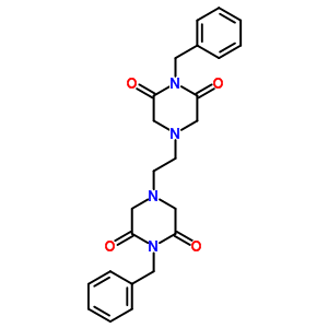 4,4-(1,2-乙烷二基)双[1-(苯基甲基)-2,6-哌嗪二酮结构式_61533-54-8结构式
