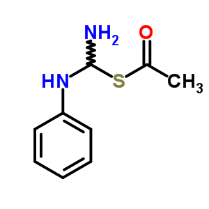 2-乙酰基-1-苯基异硫脲结构式_61629-27-4结构式