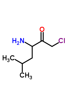 3-氨基-1-氯-5-甲基己烷-2-酮结构式_61727-69-3结构式