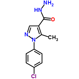 1-(4-氯-苯基)-5-甲基-1H-吡唑-4-羧酸肼结构式_618092-42-5结构式
