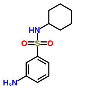 3-氨基-N-环己基苯磺酰胺结构式_61886-26-8结构式