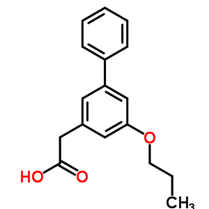 5-丙氧基-3-联苯乙酸结构式_61888-56-0结构式