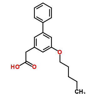 5-Pentoxy-3-biphenylacetic acid Structure,61888-59-3Structure