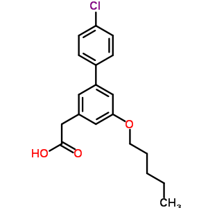 4’-Chloro-5-pentoxy-3-biphenylacetic acid Structure,61888-64-0Structure